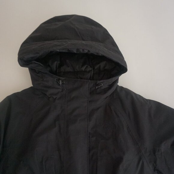The North Face Black Puffer Belted Zip Up Winter Coat Large - Picture 11 of 15